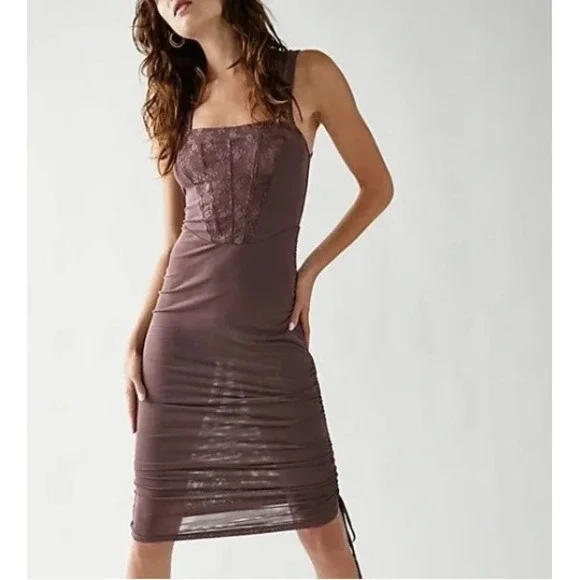 intimately free people bodycon dress Free People: Corset-is Convertible Mesh Bodycon main image 0